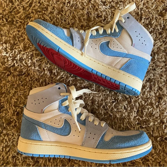 Nike Jordan 1 High Zoom Air CMFT 2 Phantom University Blue - Picture 3 of 11